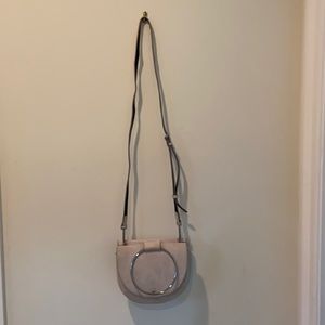 Theory suede shoulder bag